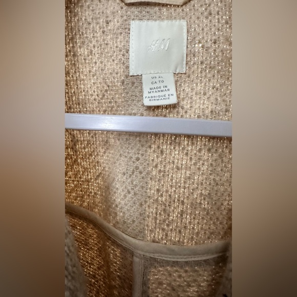 H&M Cream Textured Jacket - Picture 6 of 16